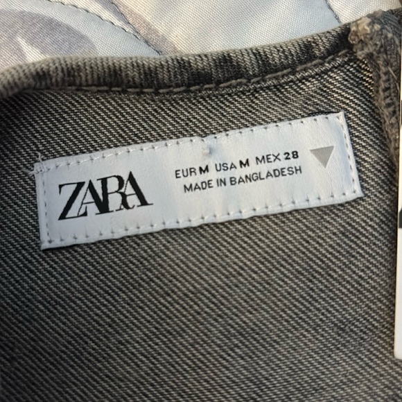 NWT Zara Charcoal Denim bralette Top!! - Picture 6 of 6